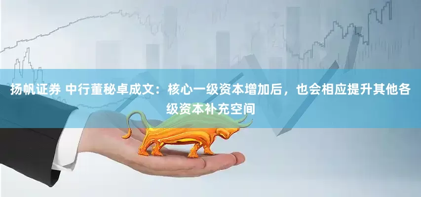 扬帆证券 中行董秘卓成文：核心一级资本增加后，也会相应提升其他各级资本补充空间